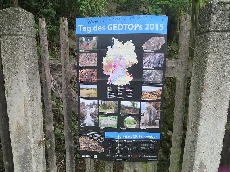 Plakat zum Tag des Geotops 2015